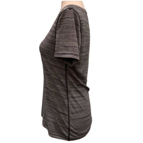 Adidas ClimaLite V-neck Ultimate Short Sleeve Workout Shirt Gray Size Small - Picture 4 of 7